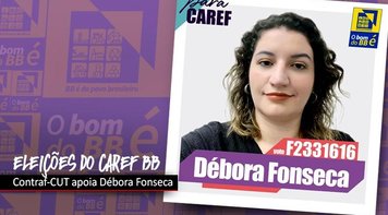 Contraf-CUT apoia Débora Fonseca para o Caref BB