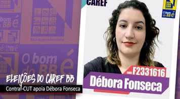 Contraf-CUT e SEEB/MT apoiam Débora Fonseca para o Caref BB