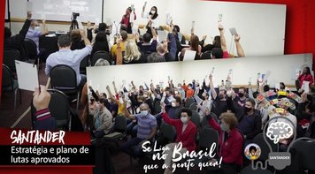 Bancários do Santander definem estratégias para negociação com o banco