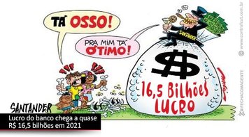 Santander lucra quase R$ 16,5 bi em 2021