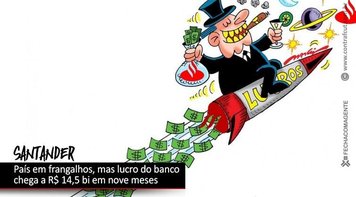 Santander lucra R$ 12,5 bilhões em nove meses