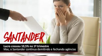 Lucro do Santander cresce 10,5% no 1º trimestre e chega aos R$ 3,85 bilhões
