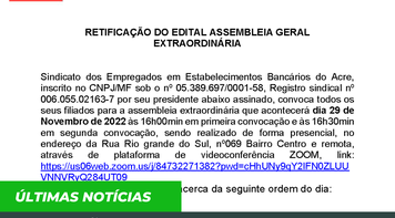 Edital de retificação de assembleia geral extraordinária 