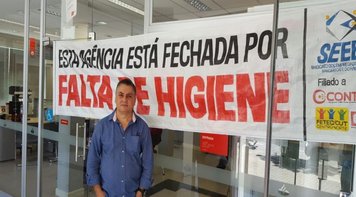 Sem condições de trabalho e atendimento agência do Santander é fechada