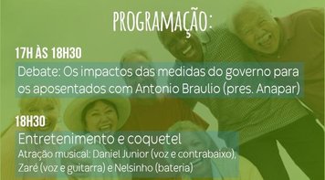 Dia do Aposentado será comemorado com grande evento na sexta (31)