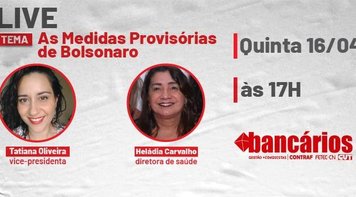 No Facebook: Sindicato reproduz live sobre as medidas provisórias. Participe! 