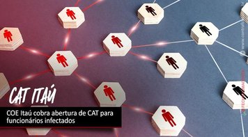 COE Itaú cobra abertura de CAT para funcionários infectados