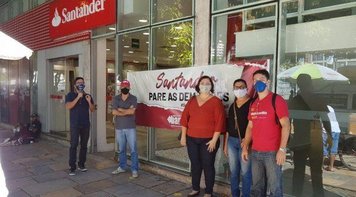 Contra demissões no Santander, Sindicato lança campanha e pede o seu apoio!