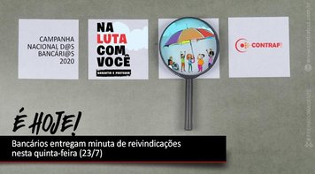 Bancários entregam nesta quinta 23 a pauta de reivindicações da Campanha Nacional 2020