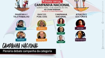 Plenária discute Campanha Nacional nesta quinta-feira (13)