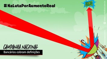 Bancári@s querem hoje respostas da Fenaban, com aumento real e PLR. Às 10h, tem tuitaço