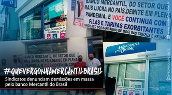 Bancários do Mercantil do Brasil participam do Dia Nacional de Lutas