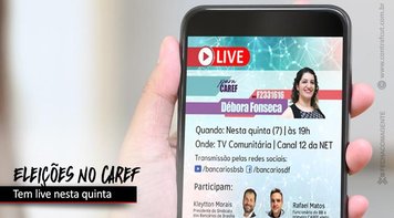 Candidata apoiada pela Fetec-CUT/CN ao Caref, Débora Fonseca faz live nesta quinta 7 às 19h