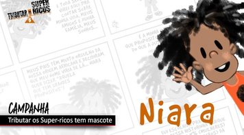 Conheça Niara, mascote da campanha Tributar os Super-ricos