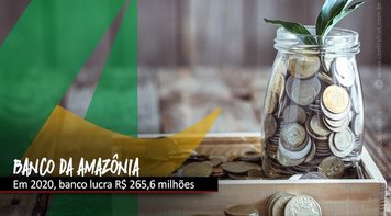 Banco da Amazônia lucra R$ 265,6 milhões em 2020