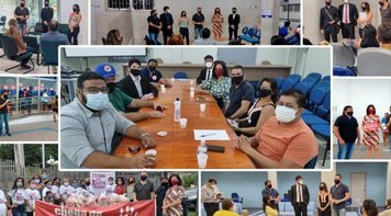 Caravana Bancária em Santarém teve mobilização, doação e reunião com categoria e parlamentares 