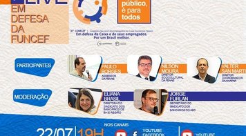 Funcef será tema da primeira live preparatória para o 37º Conecef