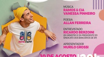 9ª edição do Arte|Fato tem a dupla de bancários Valéria Pinheiro e Allan Ferreira, na terça 10