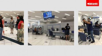 Égua do calor! Troca de central de ar deixa funcionalismo da agência Marco da Caixa na quentura 