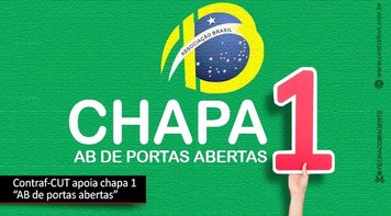 Contraf-CUT apoia Chapa 1 para as eleições da AB