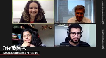 Comando Nacional retoma negociação com Fenaban e apresenta pesquisa sobre teletrabalho