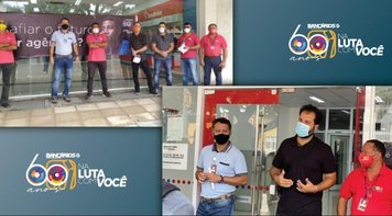 Sindicato fecha agências do Bradesco em Dia Nacional de Luta pela valorização dos bancários e contra demissões