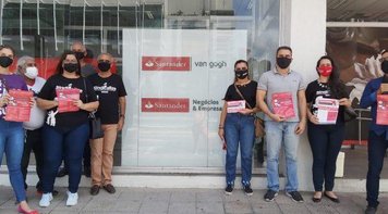 #SantanderSomosBancários pede respeito e valorização ao funcionalismo no Brasil 