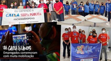Mobilização dos empregados em todo o país marca 161º aniversário da Caixa