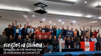 Fetec-CUT/CN e Contraf-CUT participam de observação internacional das eleições da Colômbia