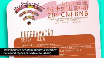 28º Congresso Nacional dos Funcionários do BNB começa nesta sexta-feira (3)