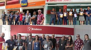 Em combate ao assédio, dirigentes visitam agências bancárias no Lago Norte e Paranoá