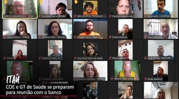 COE e GT de Saúde do Itaú se reúnem para debater problemas do banco