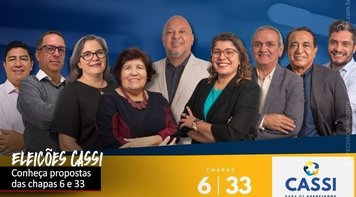 Eleições Cassi terminam hoje; Fetec-CUT/CN apoia chapa 6 e chapa 33