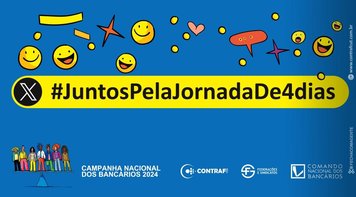 Bancários fazem tuitaço nesta terça 2 para exigir jornada semanal de 4 dias