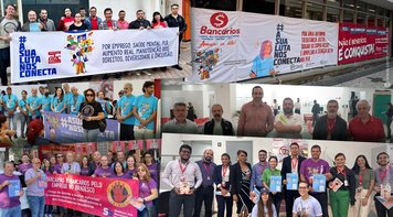 Em Dia Nacional de Luta, bancários protestam contra fechamento de agências do Bradesco