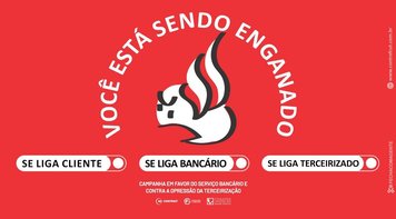 Contraf-CUT lança campanha contra retirada de direitos e terceirização no Santander