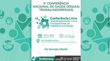 Contraf-CUT promove conferência crucial de vigilância em saúde; saiba como participar