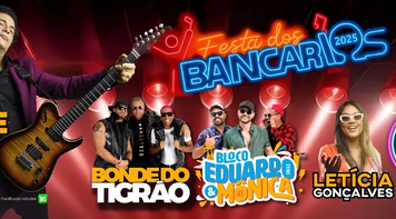 Festa dos Bancários terá Frejat, Bonde do Tigrão, Bloco Eduardo & Mônica e Letícia Gonçalves